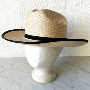 SunBody Western Cowboy Hat Palm Leaf Straw Cattleman Hat - Size 6-7/8